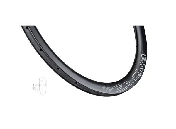 Force Carbon Disc road rim 45 mm P 24 holes black