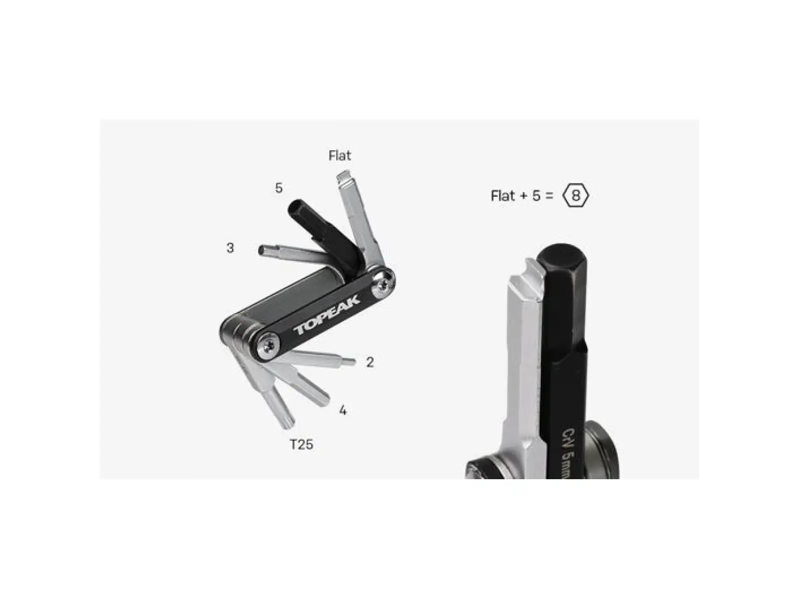 Topeak BB Hide'n Tool tool set 7 functions black