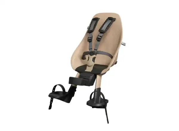 Urban Iki BIO child seat front with stem adapter Oishi Beige/Bincho Black