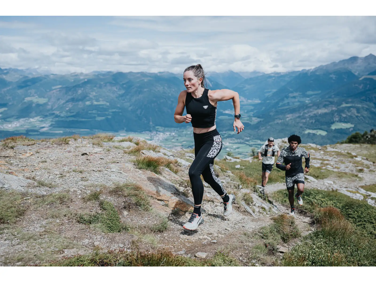 Dynafit Trail 7/8 women's running leggings Black Out/Overcast