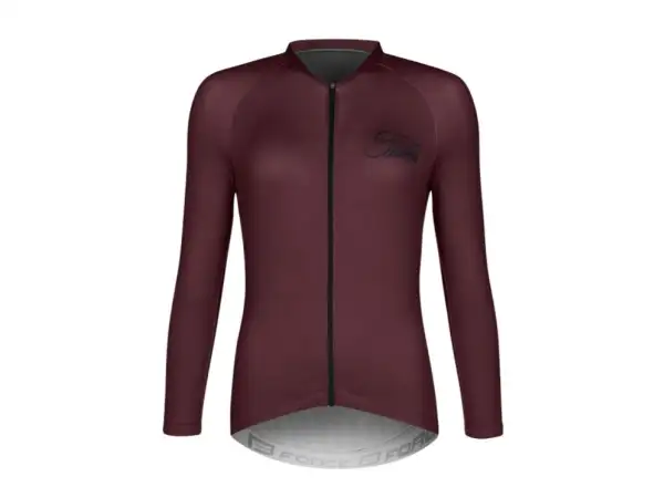Force Charm Lady jersey long sleeve bordo