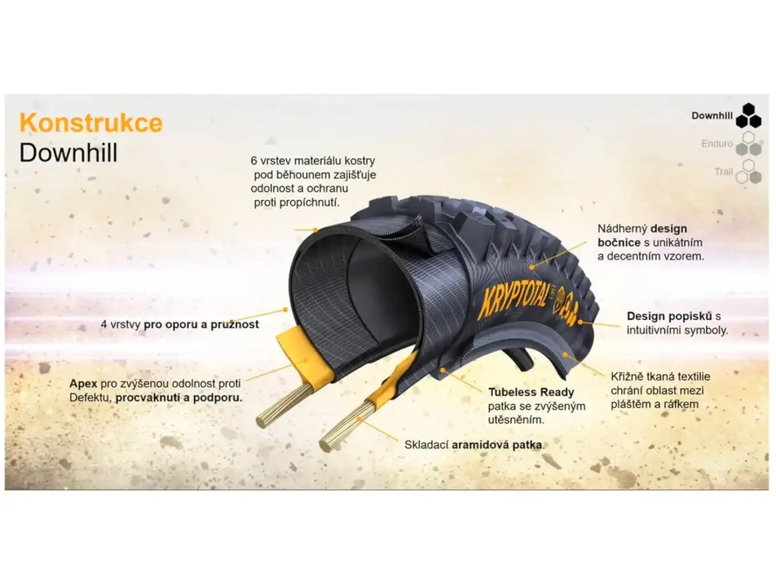 Continental Xynotal 29x2.40" DH Soft E-25 TRL kevlar tire black