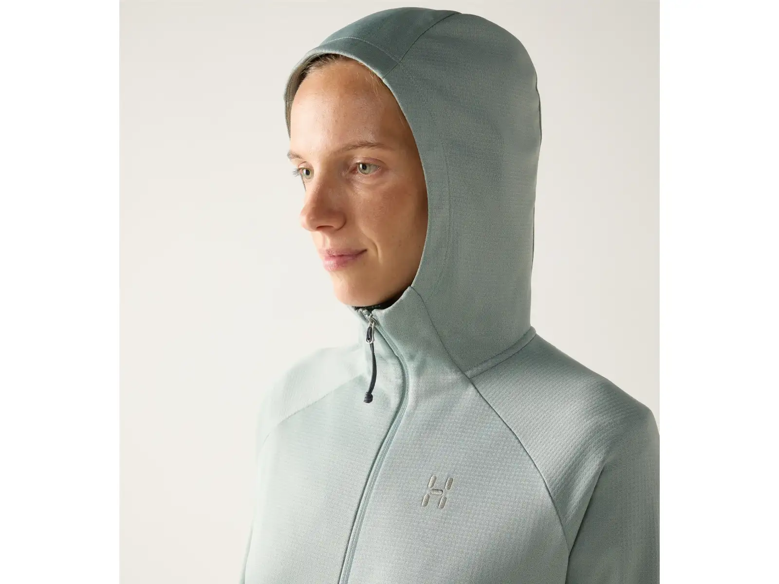 Haglöfs Korp Mid Hood women's sweatshirt Dew Green