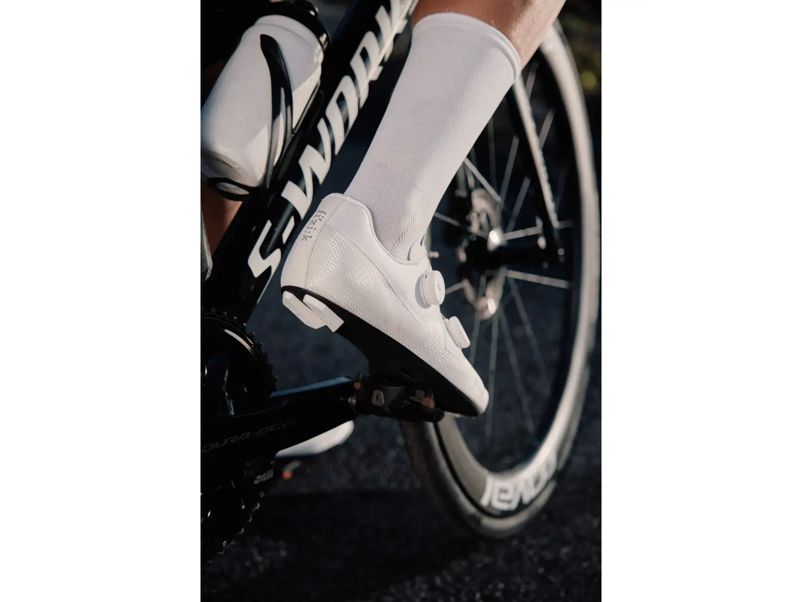 Fizik Tempo Lyra road cycling shoes White/White
