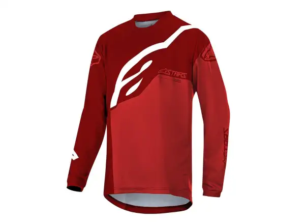 Alpinestars Racer kids jersey long sleeve Burgundy Bright/Red/White
