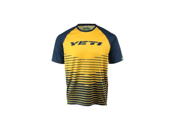 Yeti Longhorn men's jersey short sleeve gold/navy