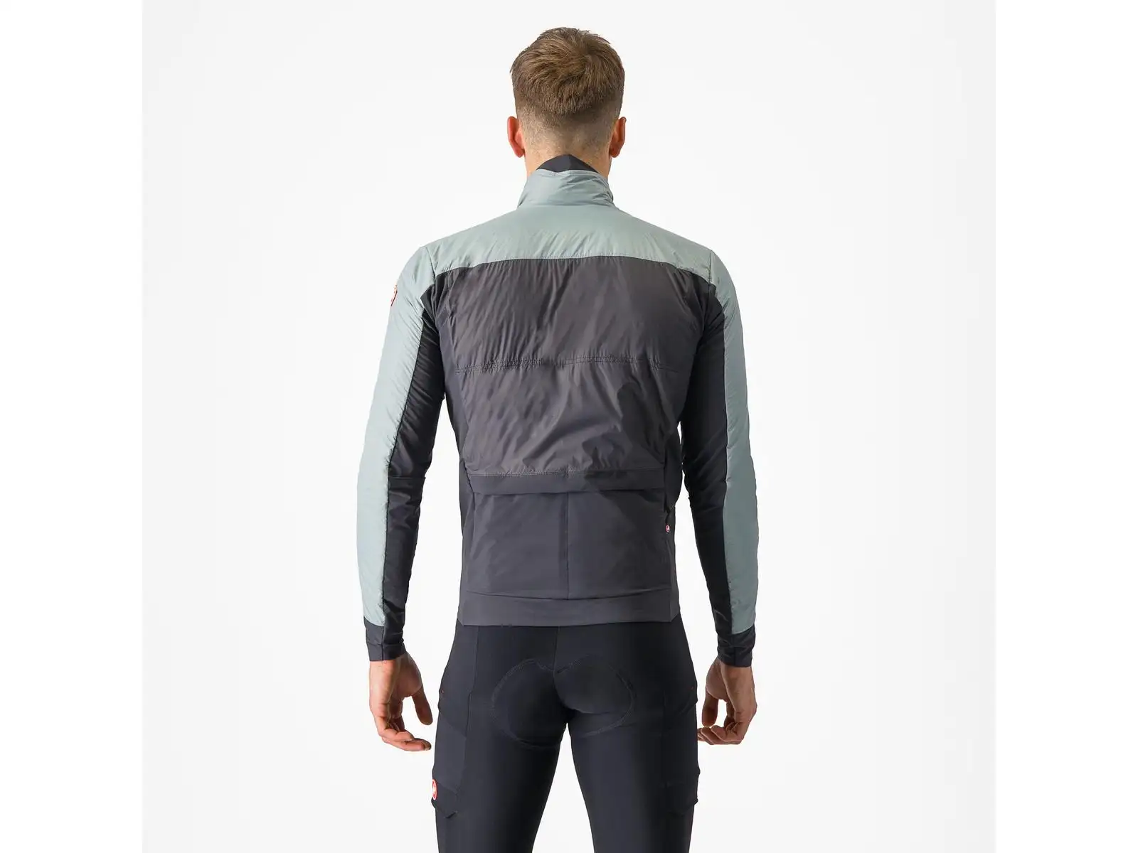 Castelli Unlimited Puffy men's jacket Defender Green/Dark Grey