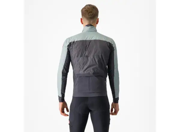Castelli Unlimited Puffy men's jacket Defender Green/Dark Grey