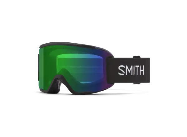 Smith Squad S ski goggles Black / ChromaPop Everyday Green Mirror + Clear