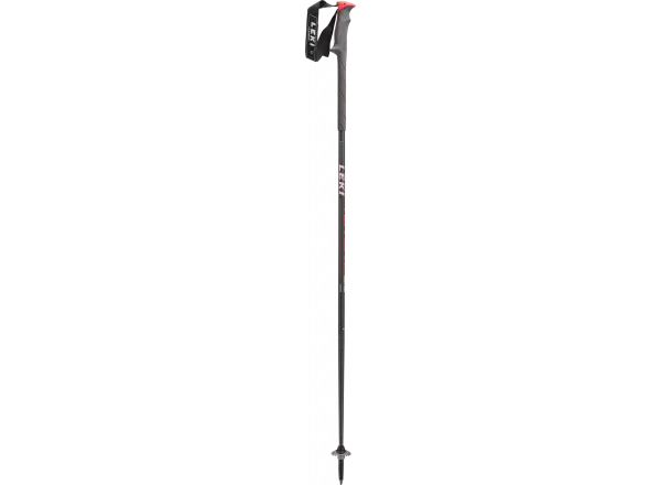 Leki Hurricane Alpine poles Anthracite metallic/black/neon red