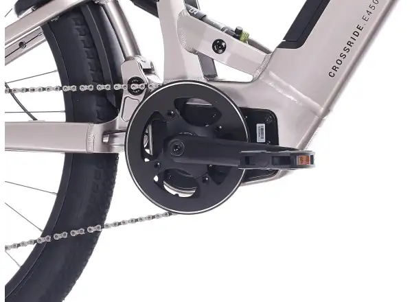 Rock Machine Crossride e450 FS low-entry full suspension e-bike Sand Grey/Black