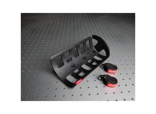 Salsa anything cage HD mount for bikepacking with straps