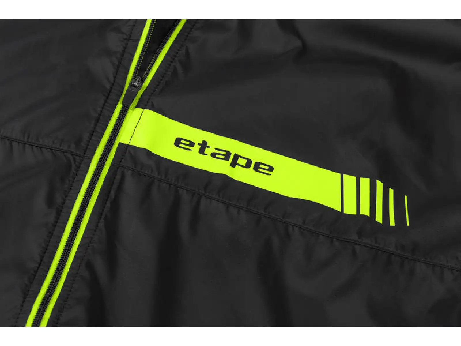 Etape Bora 2.0 men's windbreaker black/yellow fluo