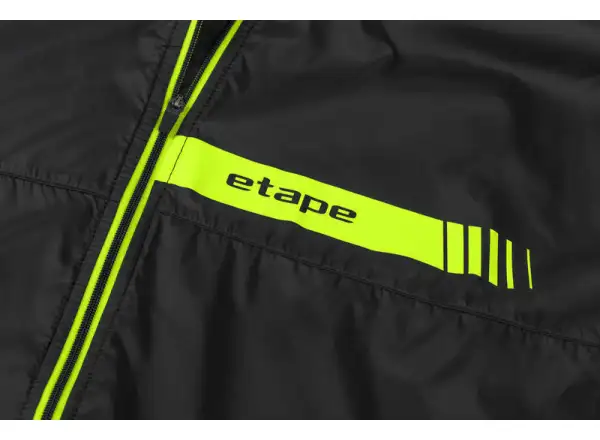 Etape Bora 2.0 men's windbreaker black/yellow fluo