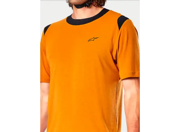 Alpinestars A-Dura Dri Wool men's jersey short sleeve Dark Gold