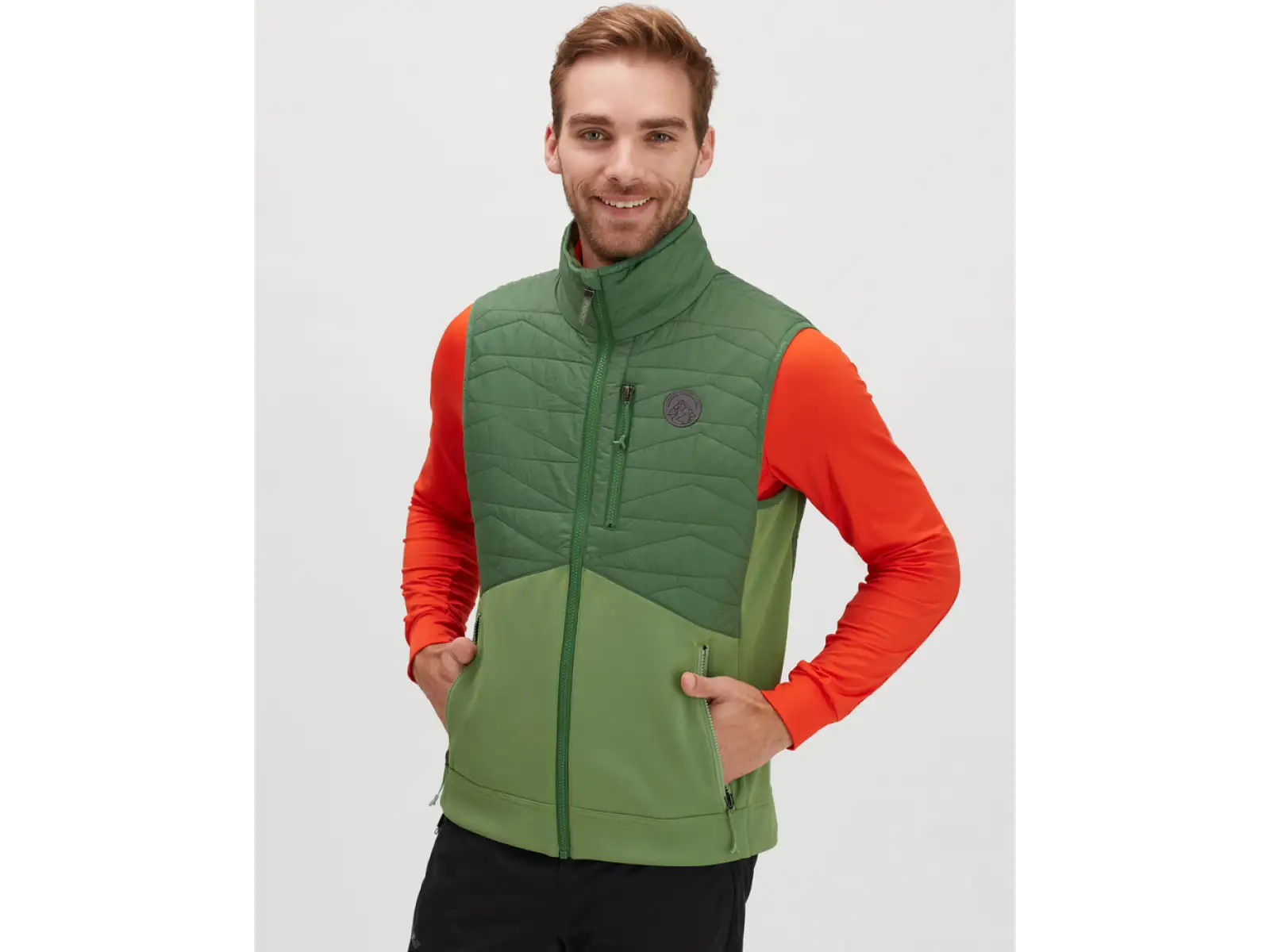 Silvini Grotte men's vest Green Forest