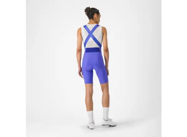 Castelli Espresso 2 W women's shorts with pad and bib Ultraviolet