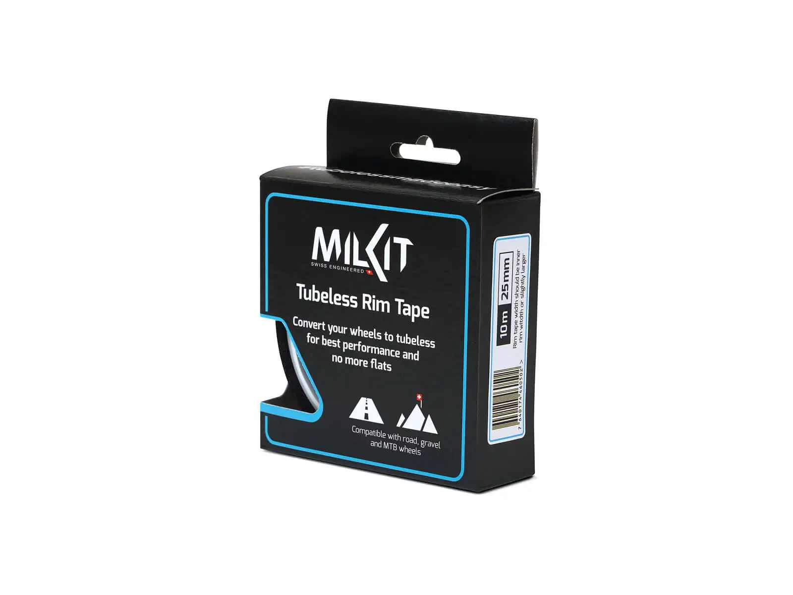 milKit tubeless rim tape 10 m x 25 mm black