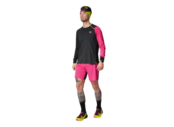 Dynafit DNA Ultra 2in1 men's running shorts Pink Glo