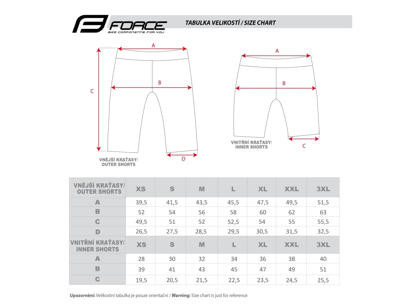 Force Storm men's MTB shorts with liner black/grey
