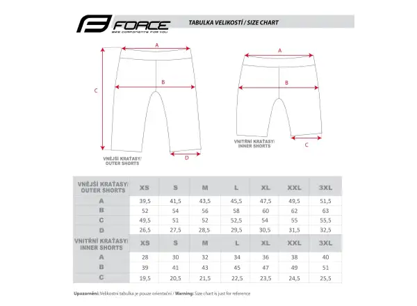 Force Storm men's MTB shorts with liner black/grey
