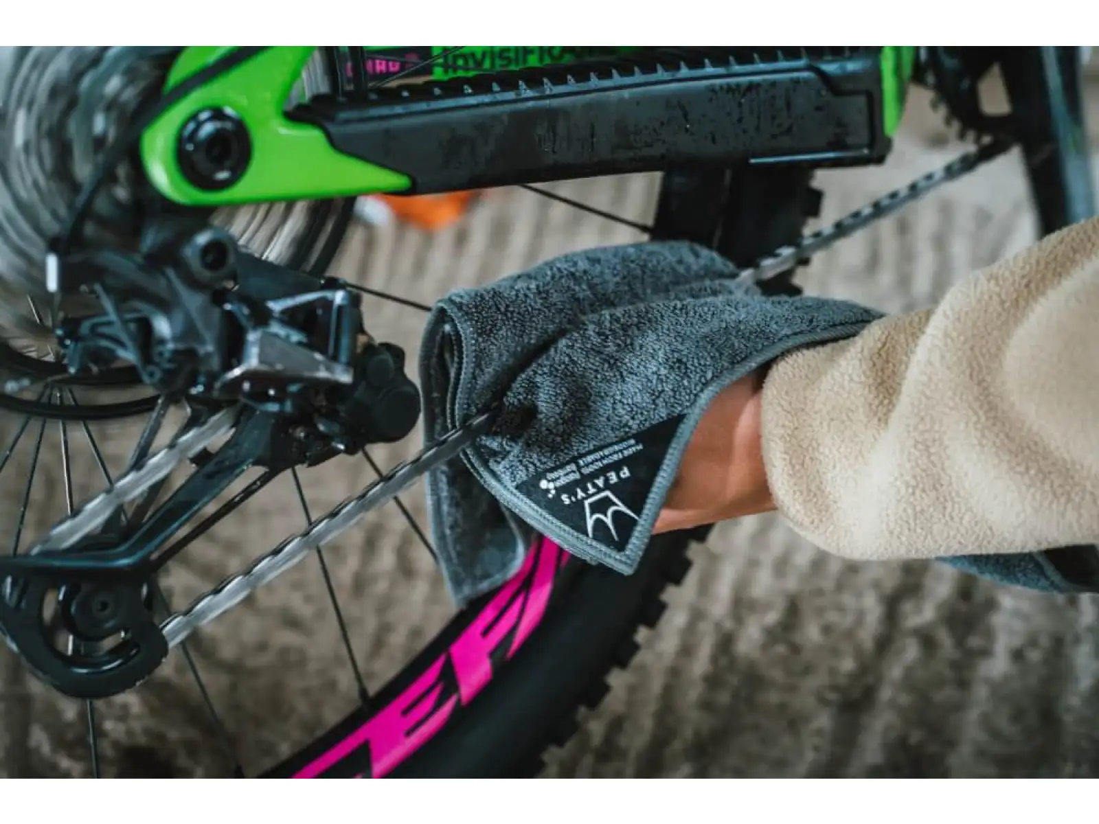 Peatys cleaning cloth set for bike 3 pcs