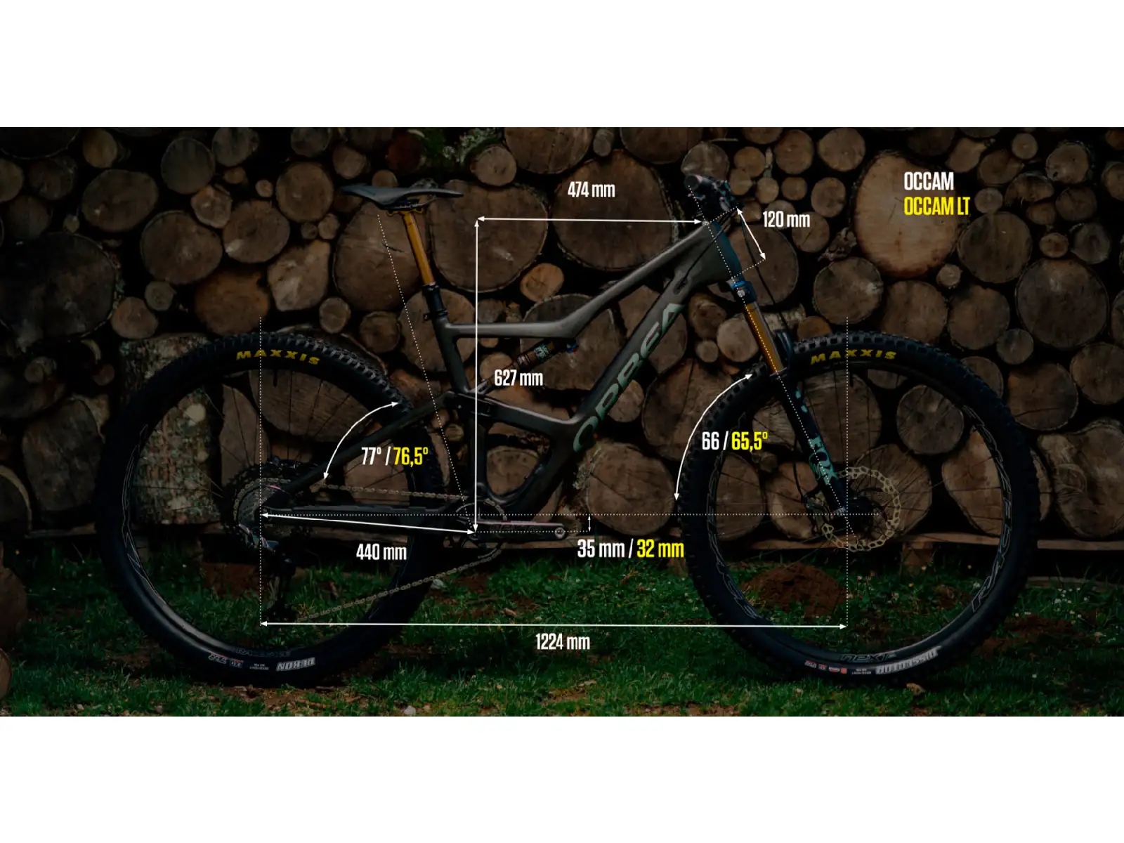 Orbea Occam H30 29 Full-Suspension Mountain Bike Gray-Red