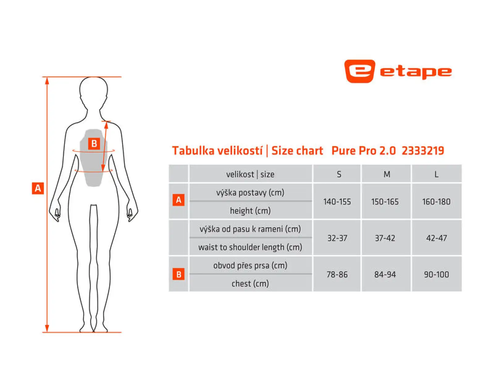 Etape Pure Pro 2.0 women's vest with back protector black/white