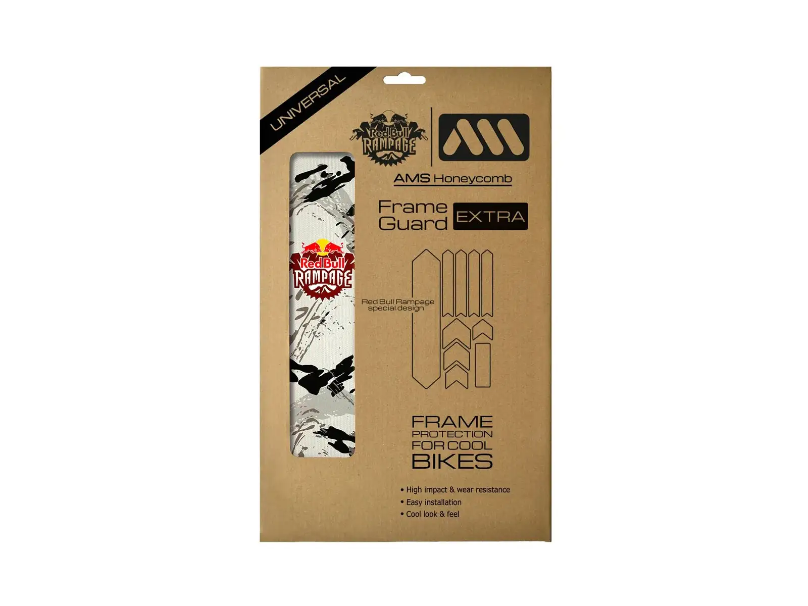 All Mountain Style frame protection stickers Extra RedBull Rampage Grey
