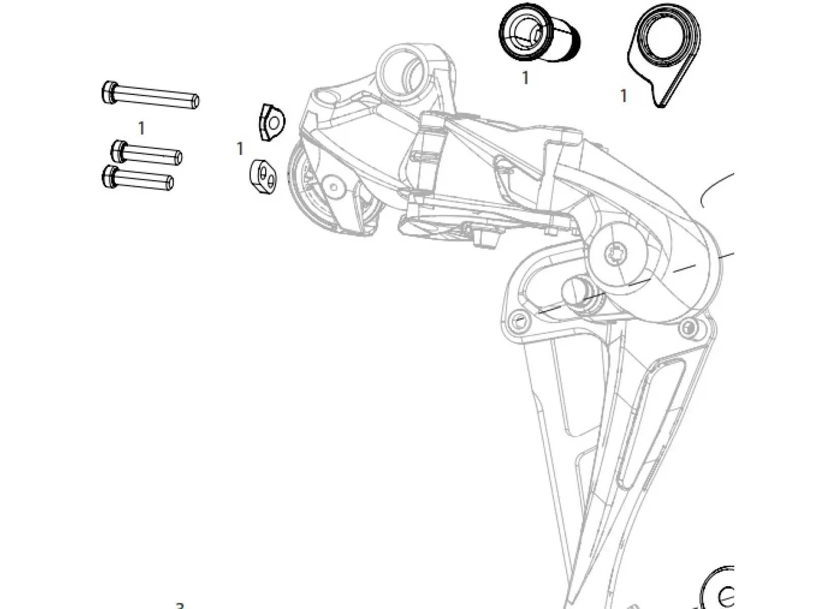 Sram Bolt Set for NX Eagle Rear Derailleurs
