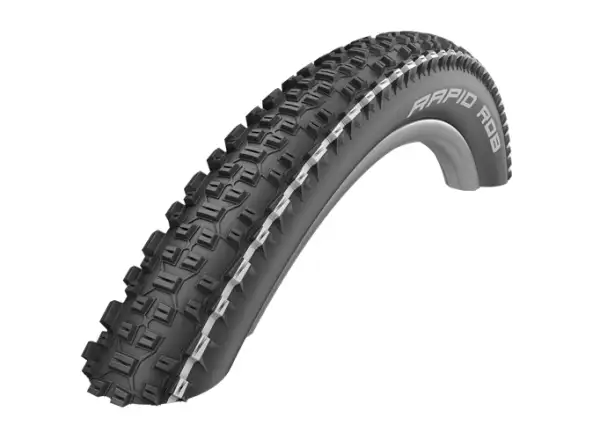 Schwalbe Rapid Rob KevlarGuard 26x2.25" MTB tire wire white stripes