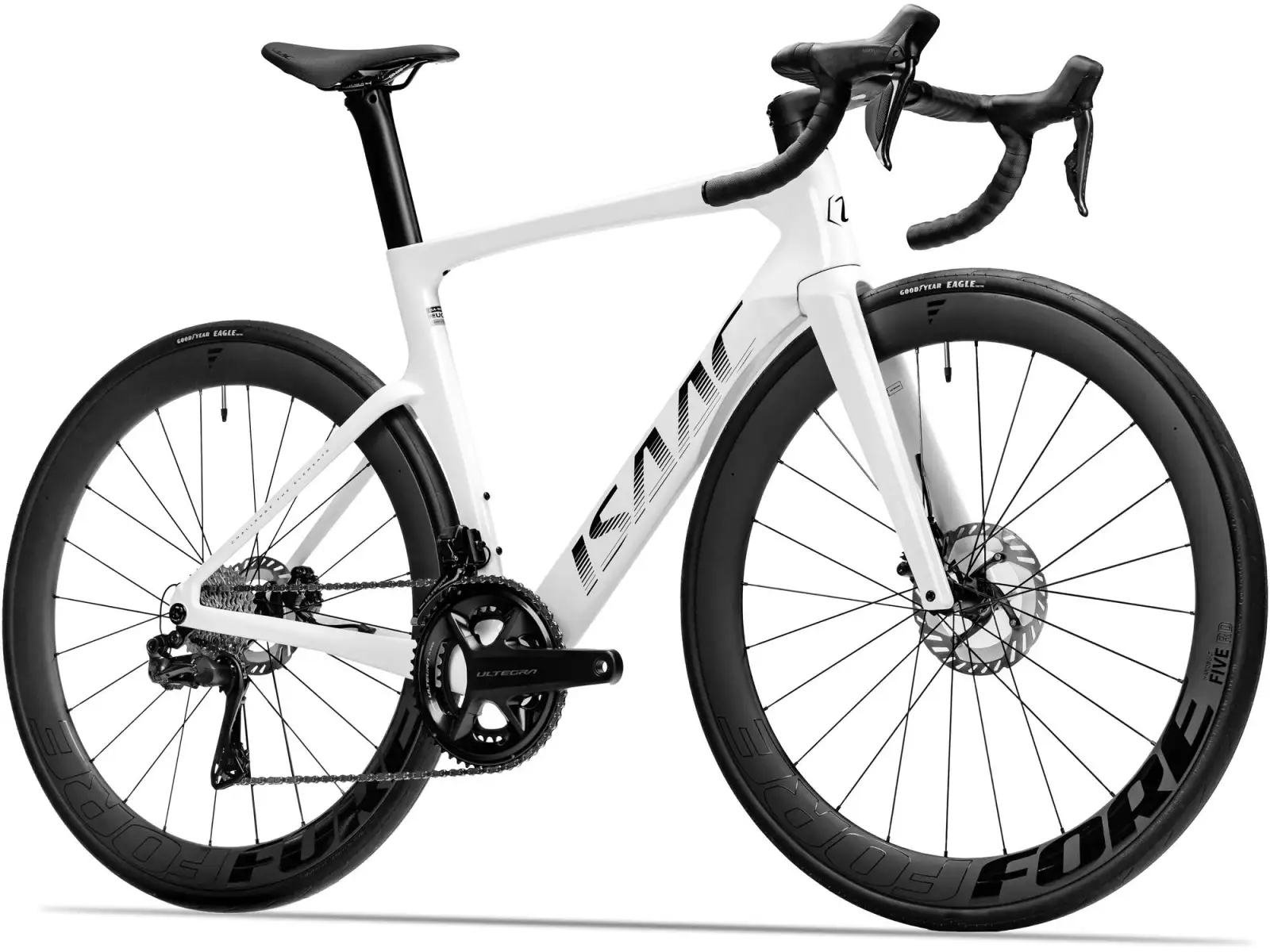 Isaac Meson Ultegra Di2 road bike Mineral White
