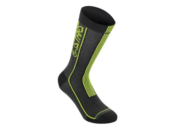 Alpinestars Summer 22 socks Black/Acid Yellow