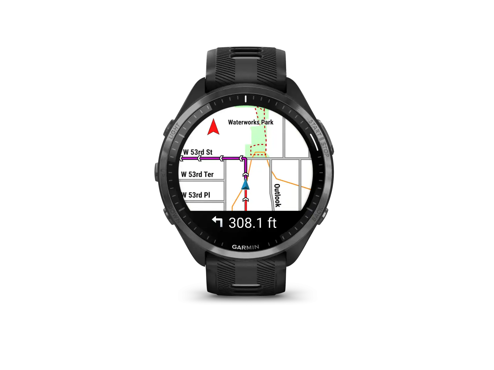 Garmin Forerunner 965 smart watch Carbon Grey Titanium DLC/Black