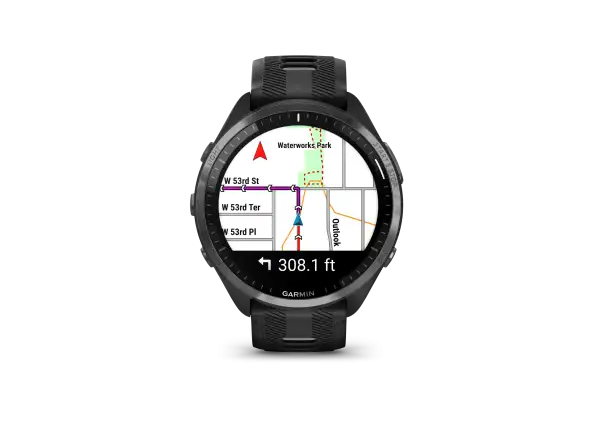 Garmin Forerunner 965 smart watch Carbon Grey Titanium DLC/Black