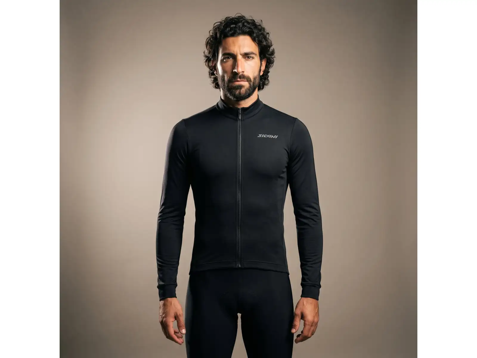 Silvini Varanio men's jersey long sleeve Black