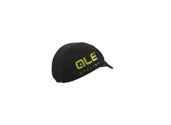 Alé summer cycling cap black/fluorescent yellow