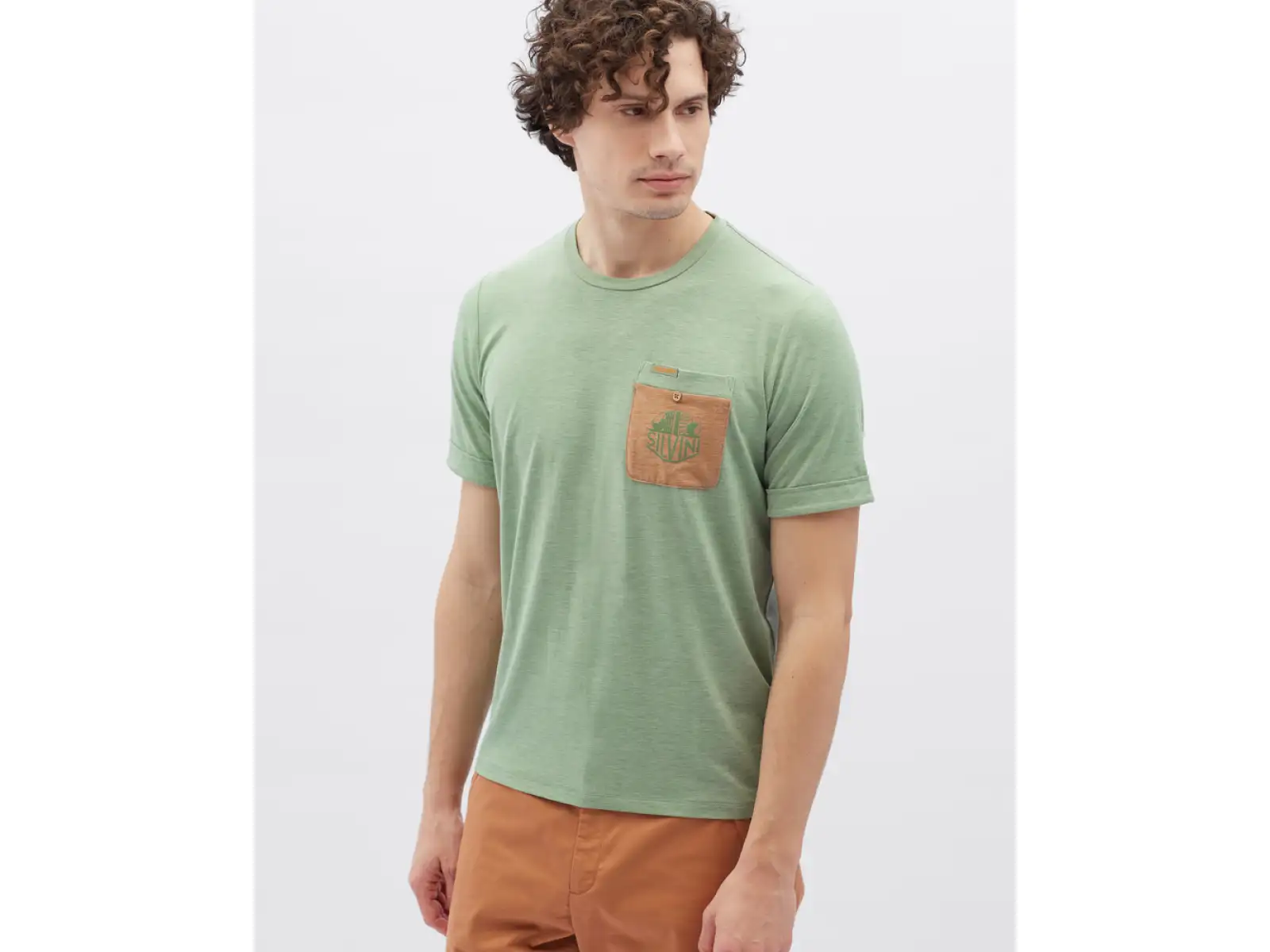 Silvini Calvisio men's t-shirt short sleeve Olive/Tiger