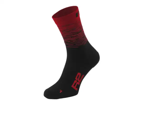 R2 Race cycling socks black/red