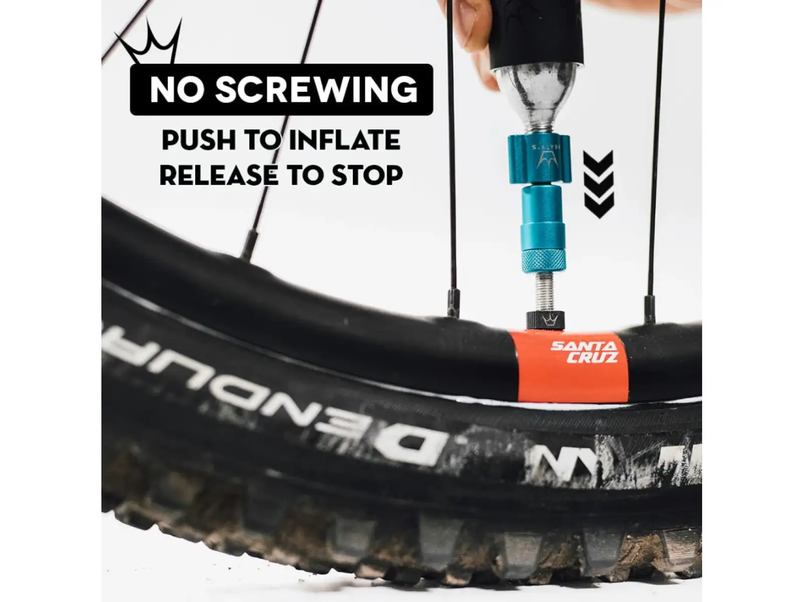 Peatys Holeshot CO2 pump head Silver