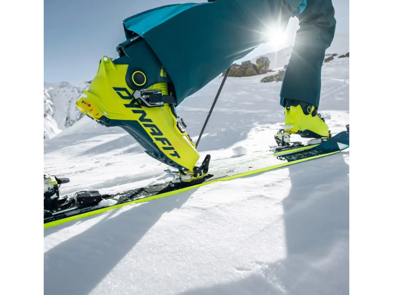 Dynafit Radical Pro men's ski boots Rock Khaki/Fluo Orange