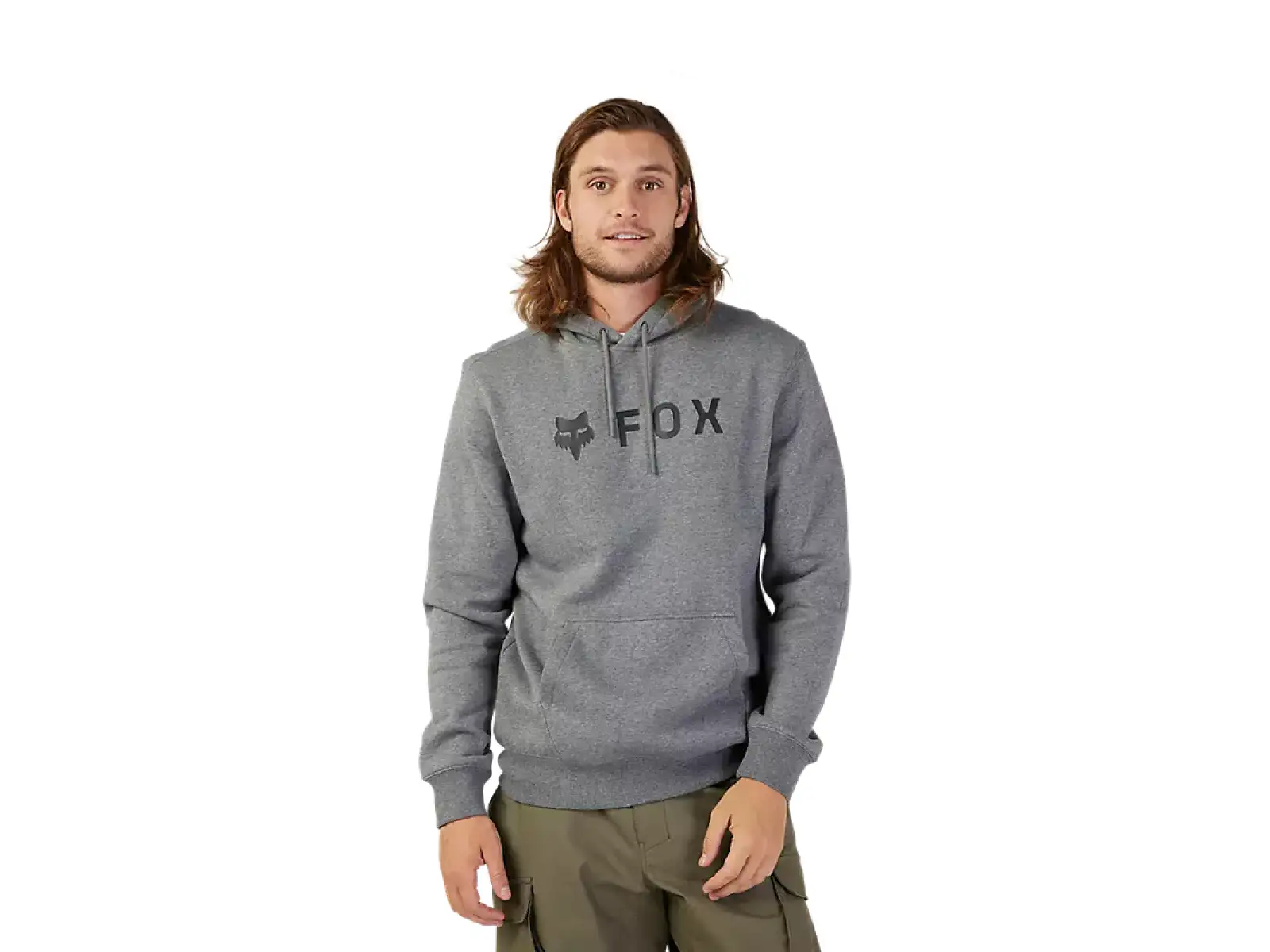 Fox Absolute Fleece men's hoodie Heather Graphite Grey