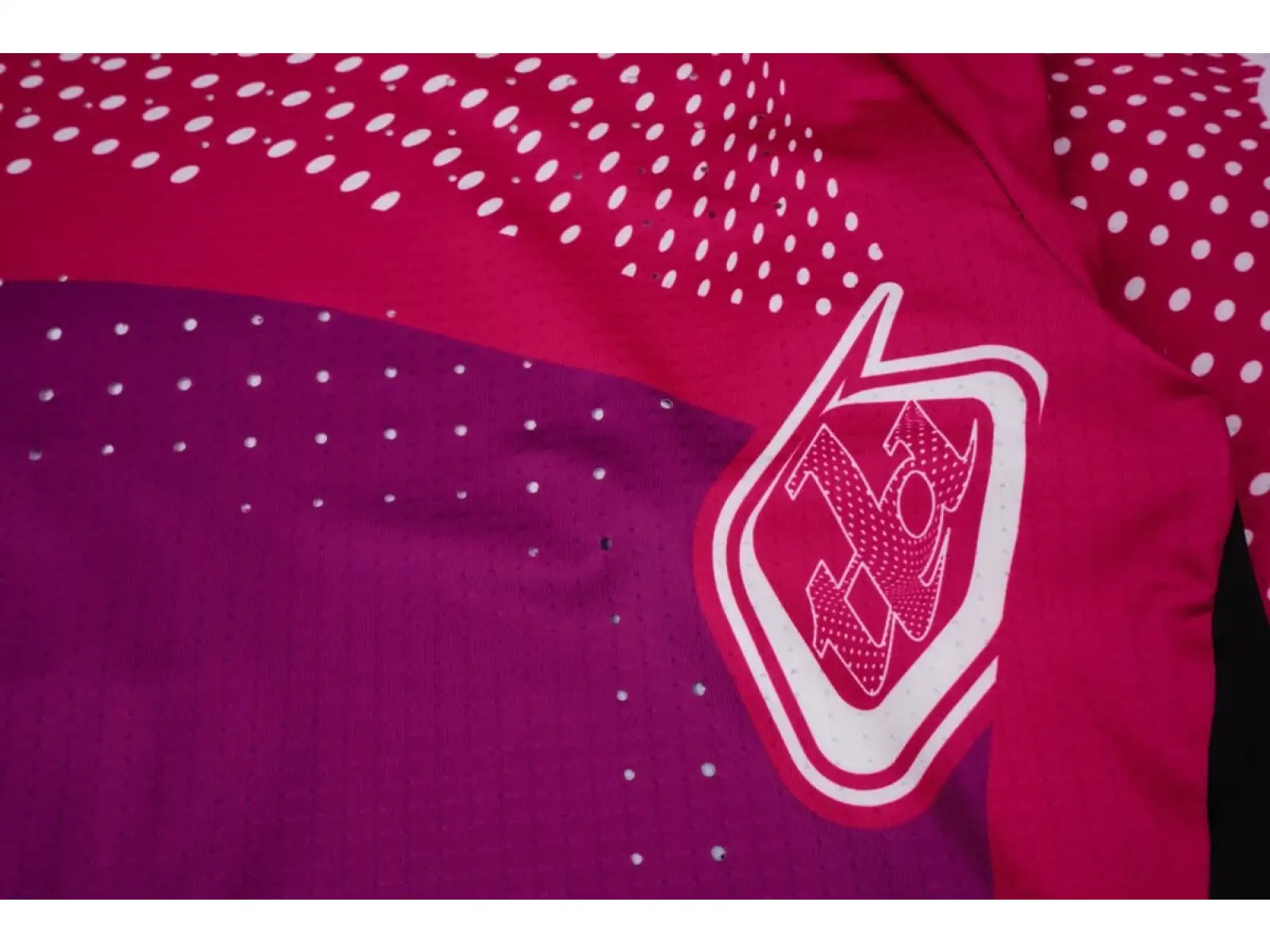 Troy Lee Designs x SRAM Sprint Ultra men's jersey long sleeve Radioscape Fuchsia