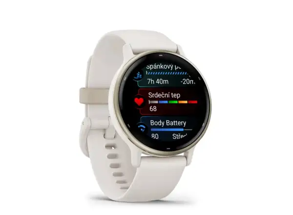 Garmin vívoactive 5 smart watch Ivory/Cream Gold