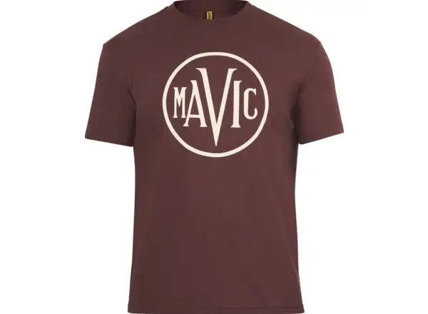 Mavic Heritage Logo men's t-shirt short sleeve Aubergine
