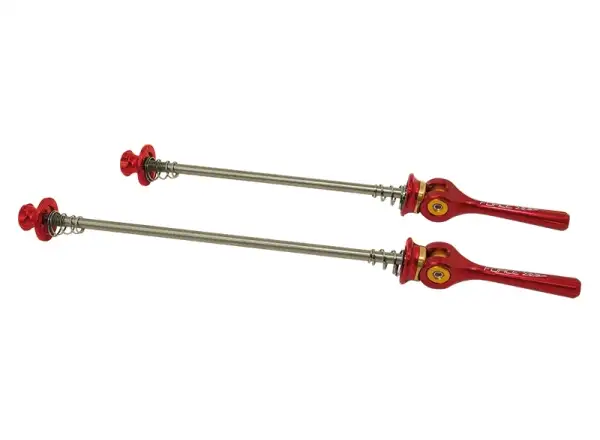 Force front + rear quick release Al/Ti red
