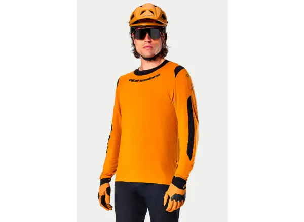 Alpinestars A-Dura Dri Wool men's jersey long sleeve Dark Gold
