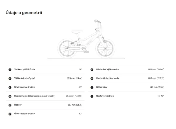 Woom GO 2 children's bike 14" Red