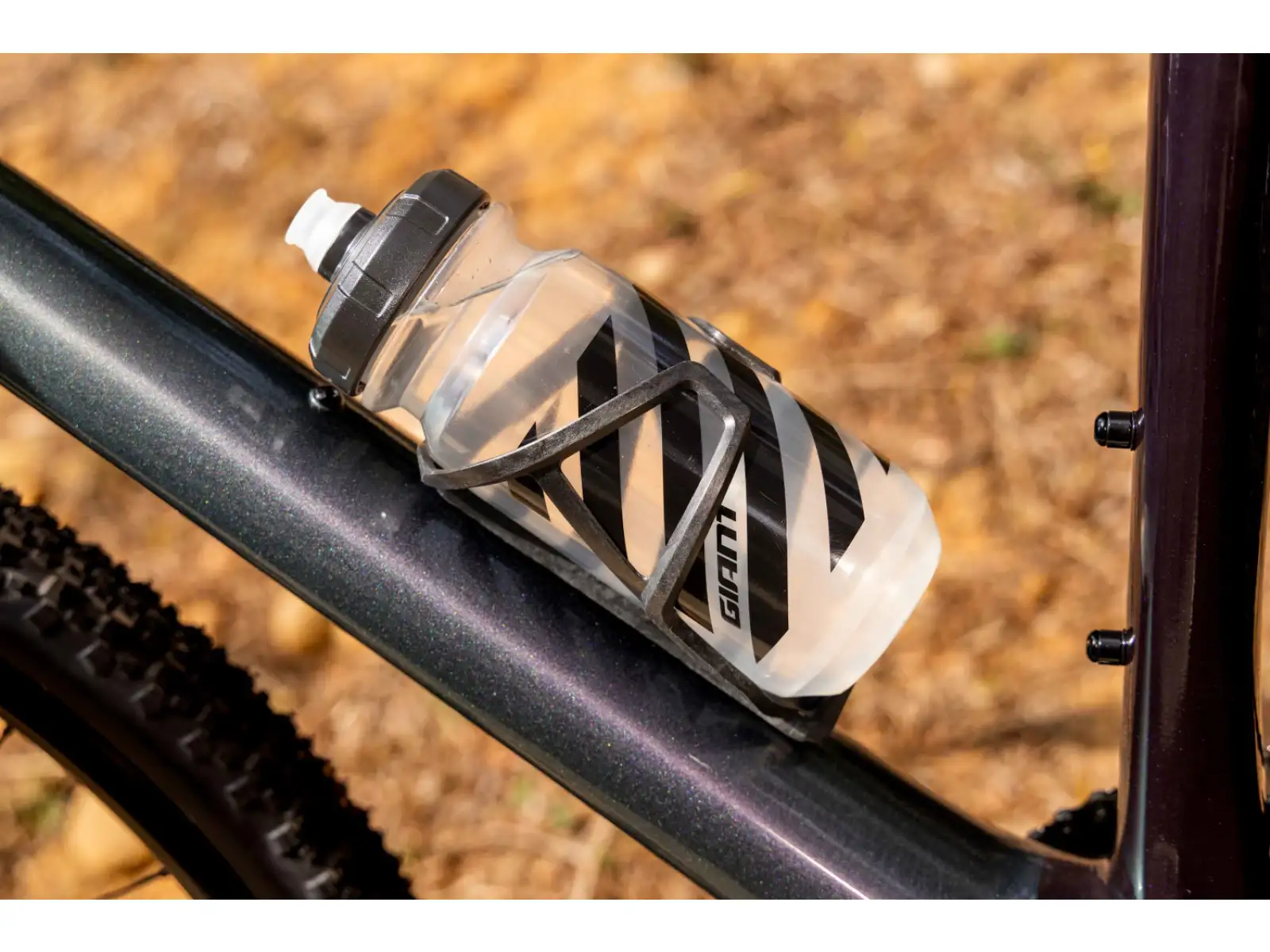 Giant Airway Elite Matt bottle cage Black/Gloss silver