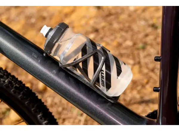 Giant Airway Elite Matt bottle cage Black/Gloss silver